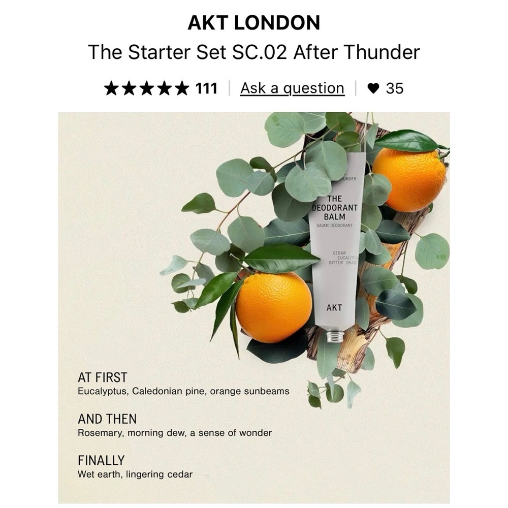 Deodorant Balm Set - After Thunder & The Assistant - Picture 7 of 10